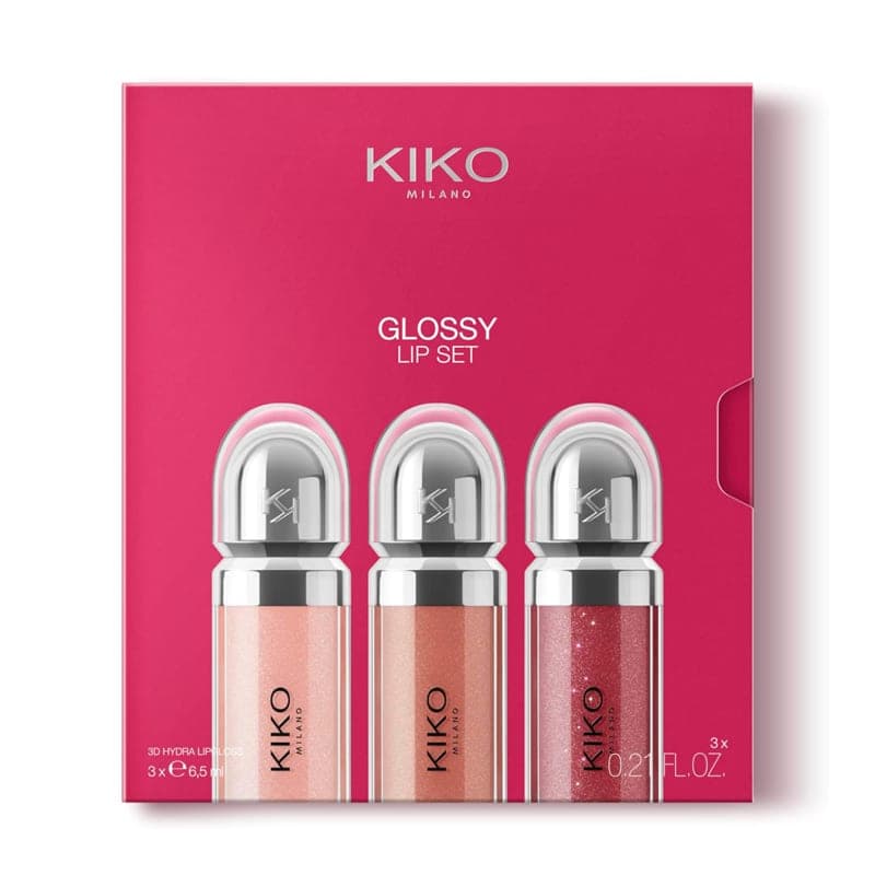 ست 3 عددی لیپ گلاس کیکو میلانو Kiko Milano مدل Glossy Lip Set کد 03 — تصویر ۵
