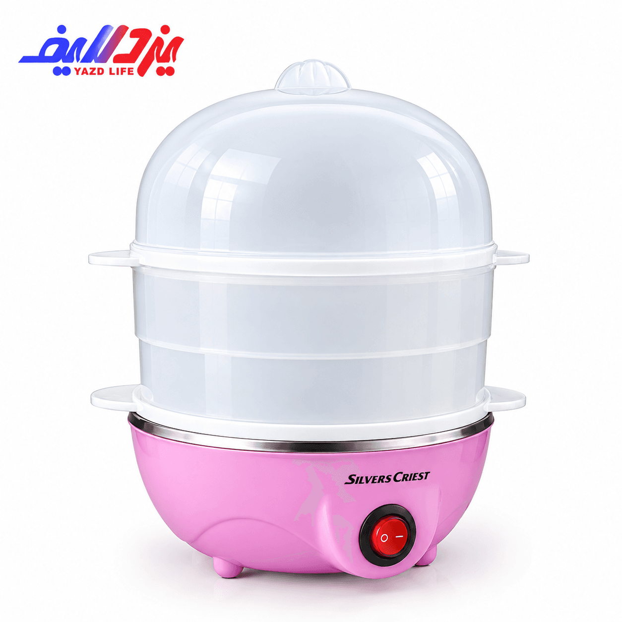 تخم مرغ پز سیلور کرست مدل SC-3102 رنگ صورتی