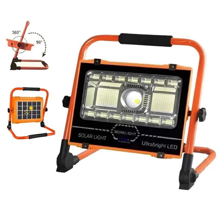 چراغ پروژکتور شارژی خورشیدی پایه دار مدل XG-T37COB