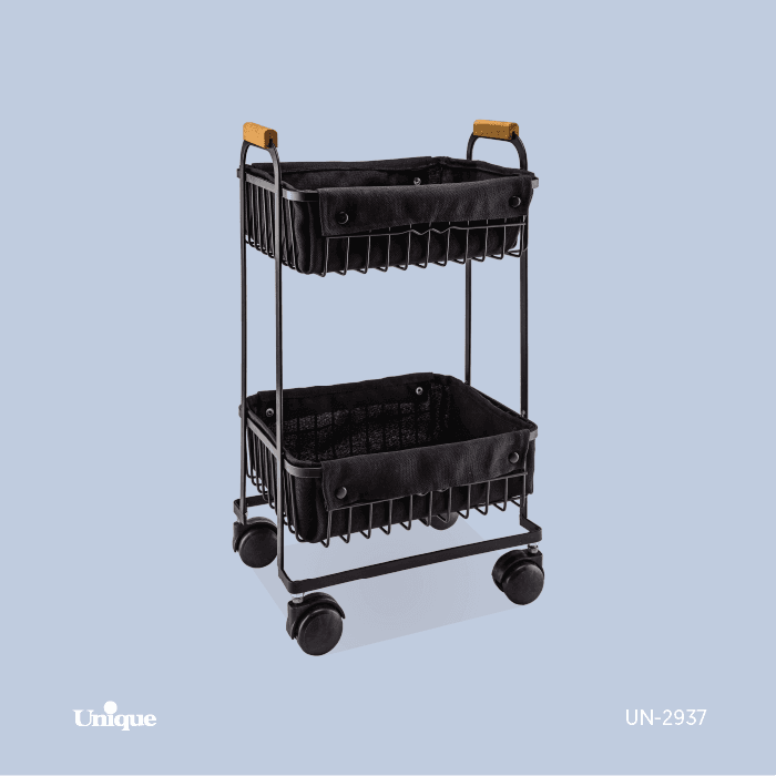 جای سیب زمینی پیاز 2طبقه پارچه ای UNIQUE UN-2937