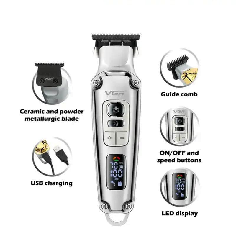 ماشین ریش تراش صفر زن VGR مدل V-931 — تصویر ۵