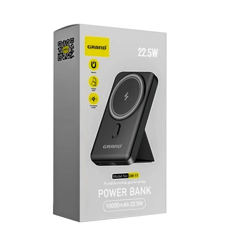 پاوربانک وایرلس 10000Mah گرند مدل GW-11 — تصویر ۲