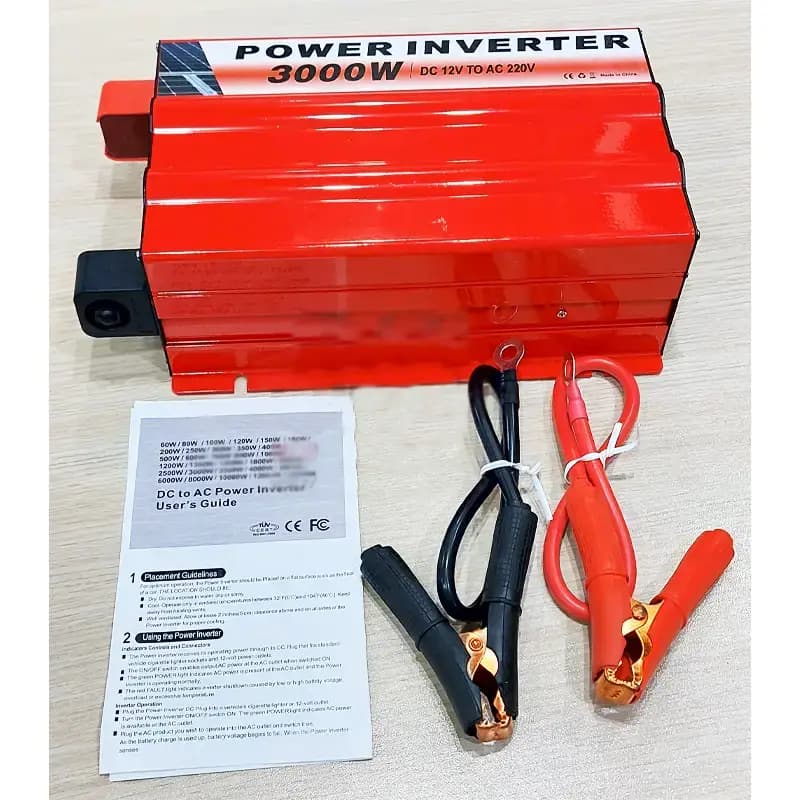 مبدل برق خودرو 3000 وات 12V-TO-220V — تصویر ۵