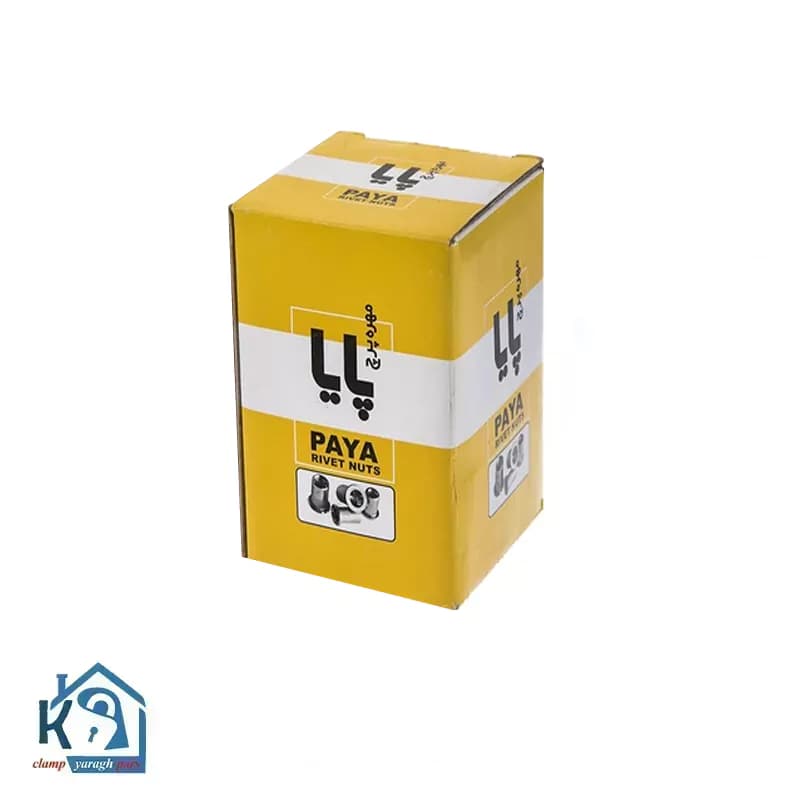 مهره پرچ پایا سر تخت M5 بسته 1100 عددی