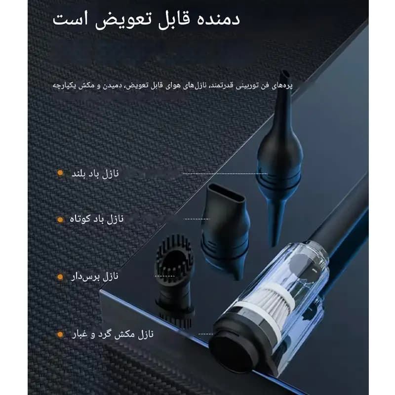 جت فن شارژی دمنده و مکنده VIOLENT FAN مدل F028 — تصویر ۳