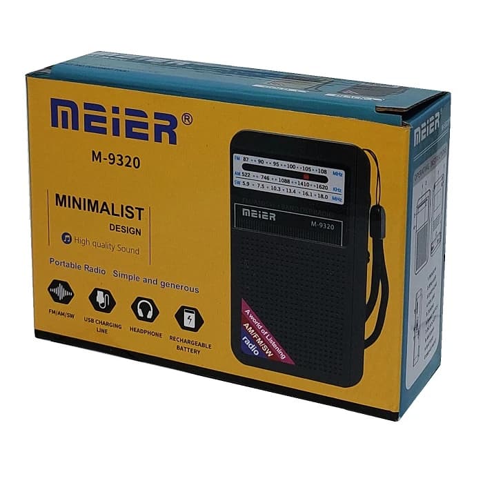 مینی رادیو شارژی مییر مدل M-9320 تمام موج — تصویر ۴