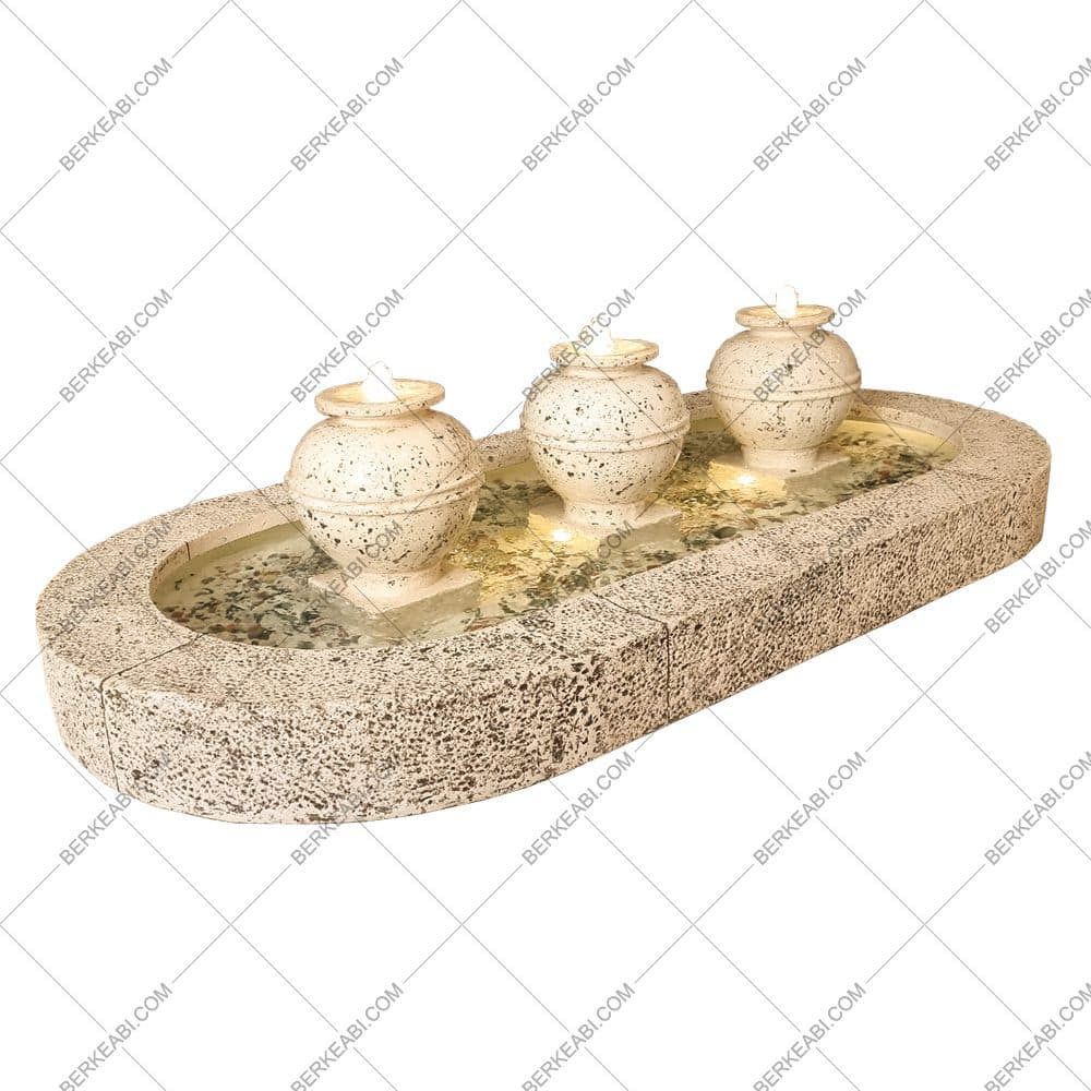 آبنمای فایبرگلاس روما 3 بیضی
