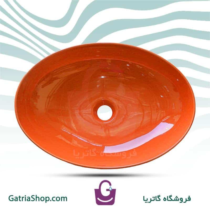 روشویی روکابینتی گاتریا مدل ژوپیتر بیضی — تصویر ۵