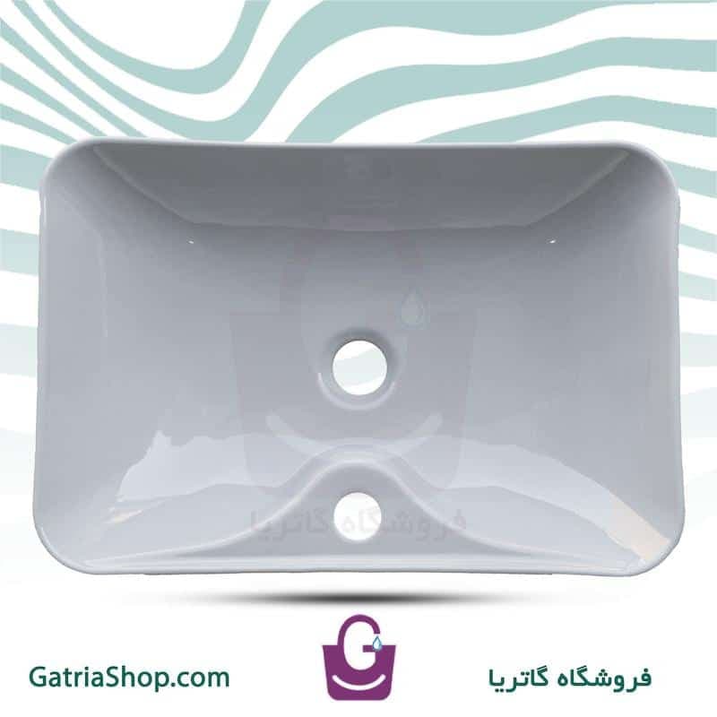 روشویی روکابینتی گاتریا مدل هما مستطیل (جاشیر دار) — تصویر ۴