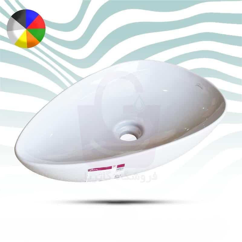 روشویی روکابینتی گاتریا مدل قایقی ( بدون جاشیر)