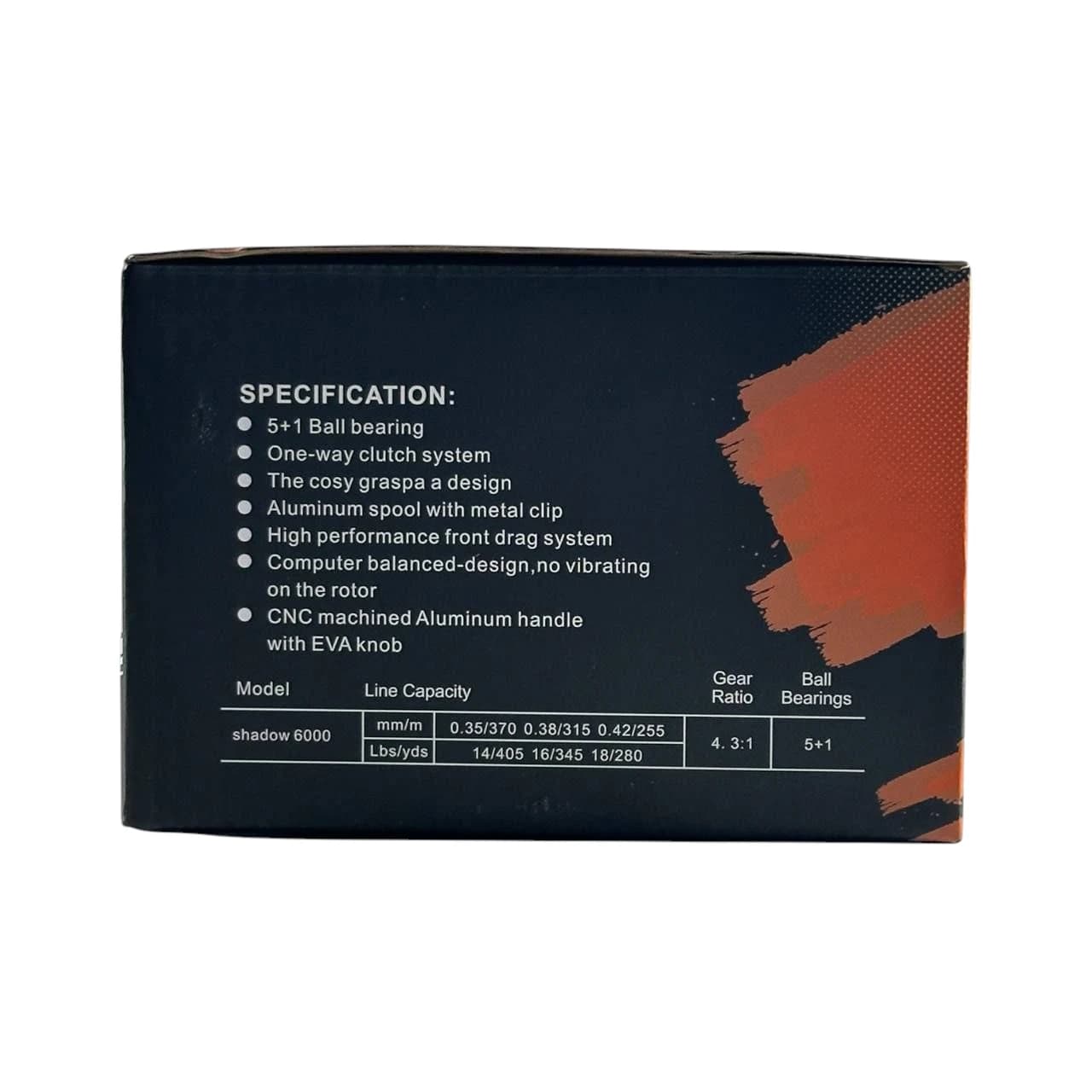 چرخ ماهیگیری OKASIA مدل SHADOW 6000 — تصویر ۲