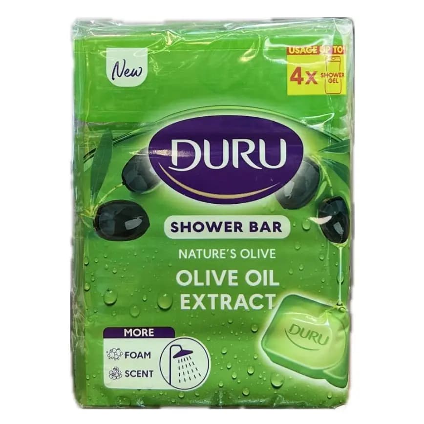 صابون گلیسیرین دورو Duru حاوی عصاره روغن زیتون بسته 4 عددی 600 گرم — تصویر ۲