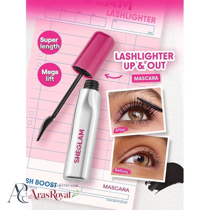 ریمل حجم دهنده و حالت دهنده سوزنی شیگلم Sheglam مدل Lashlighter — تصویر ۴
