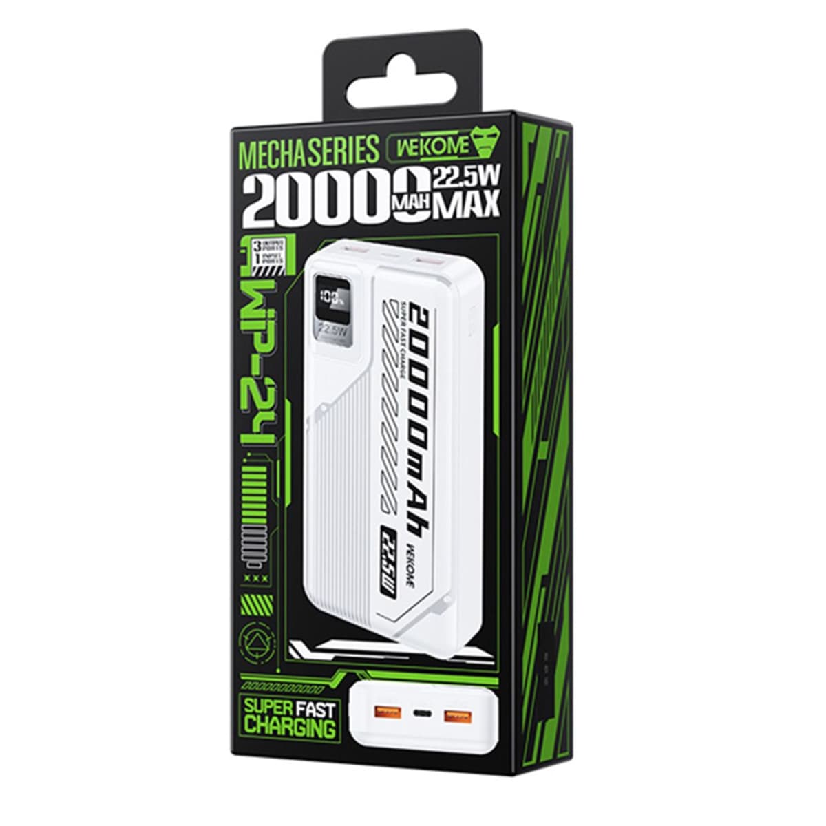 پاوربانک 22.5 وات ویکام مدل WP-24 ظرفیت 20000 میلیآمپرساعت — تصویر ۱۱
