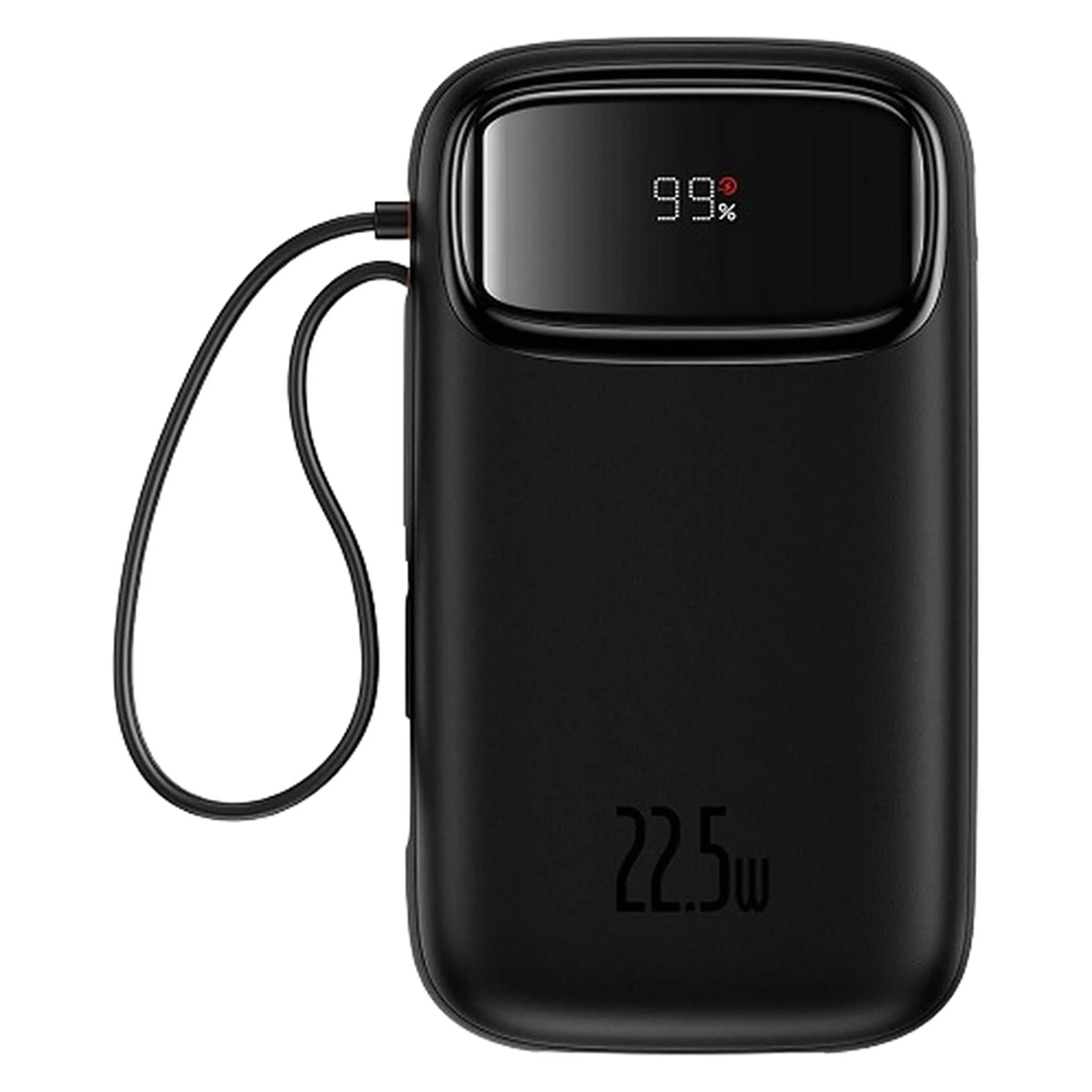 پاوربانک 22.5 وات بیسوس مدل 22.5W QPow2 Dual Cable ظرفیت 10000 میلی آمپر ساعت — تصویر ۱۱
