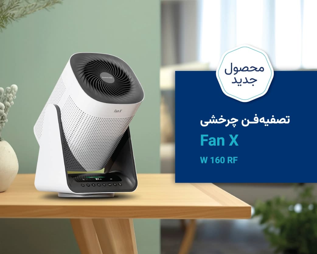 دستگاه تصفیه هوا و فن چرخشی ایستکول Fan X مدل TM-W160RF — تصویر ۲