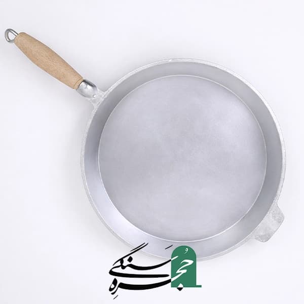 تابه روسی دسته چوبی 8 نفره قطر 30 سانت — تصویر ۲