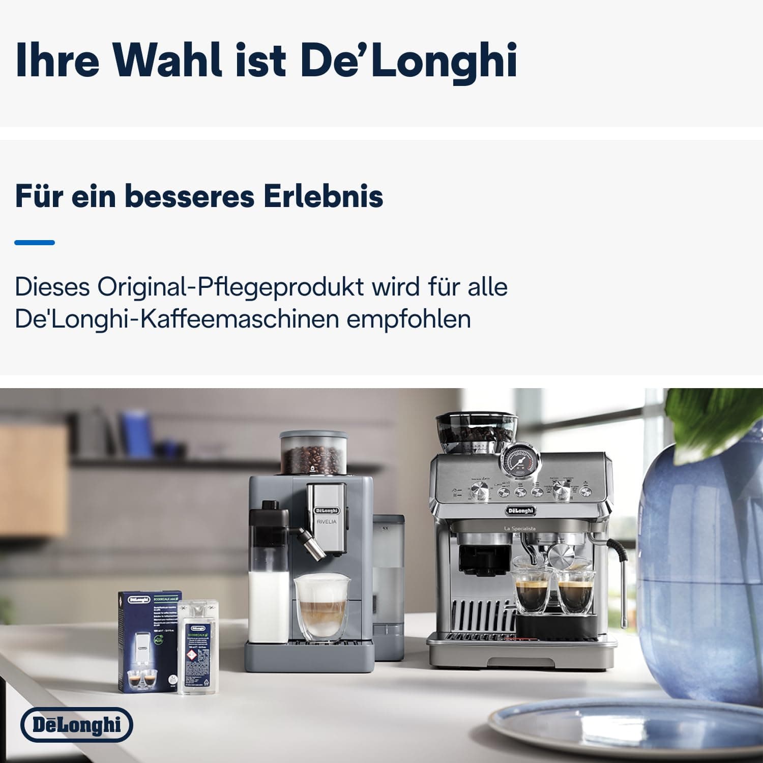 رسوب‌ گیر اسپرسوساز دلونگی De’Longhi EcoDecalk Mini – 100 میلی‌لیتر — تصویر ۴