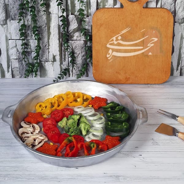 ماهیتابه روسی دسته دار قطر 38 سانت — تصویر ۳