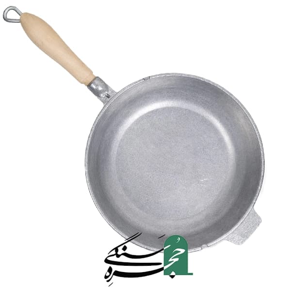 تابه روسی دسته چوبی 4 نفره قطر 24 سانت