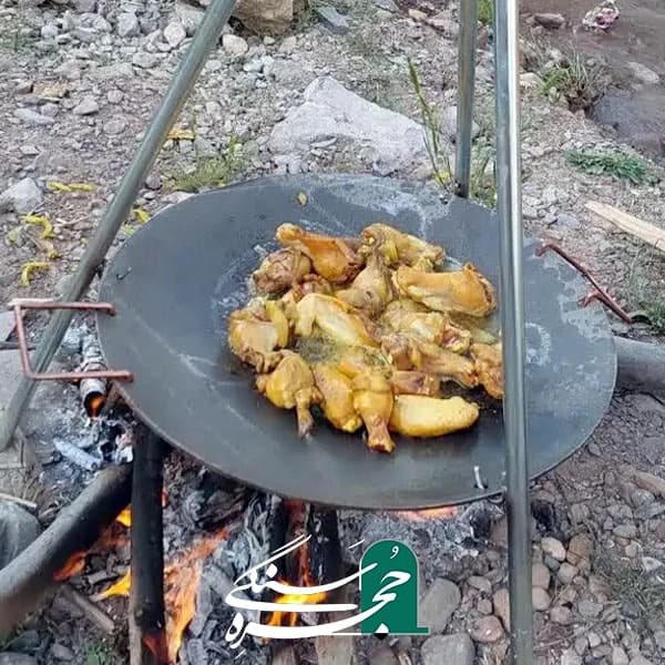 ساج چدنی دسته دار سایز 44 سانتی متر — تصویر ۶