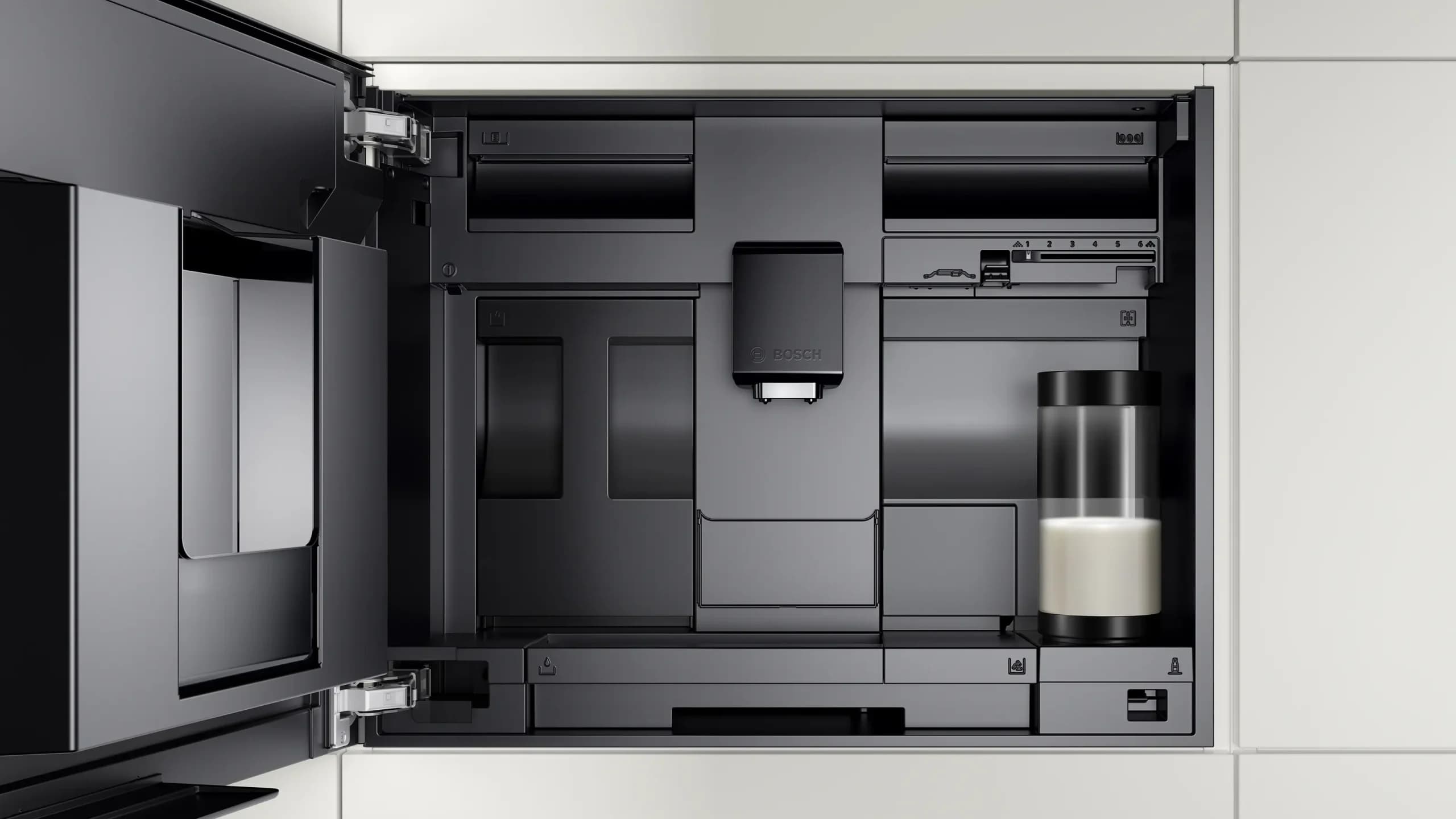 اسپرسوساز توکار بوش سری ۸ تمام مشکی | Bosch Serie 8 مدل: CTL7181B0 — تصویر ۶
