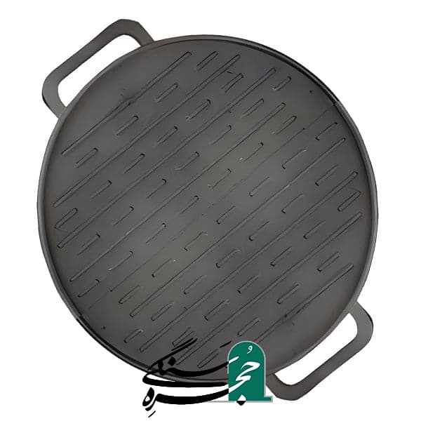 صفحه گریل استیک پز چدنی دو طرفه مدل گرد