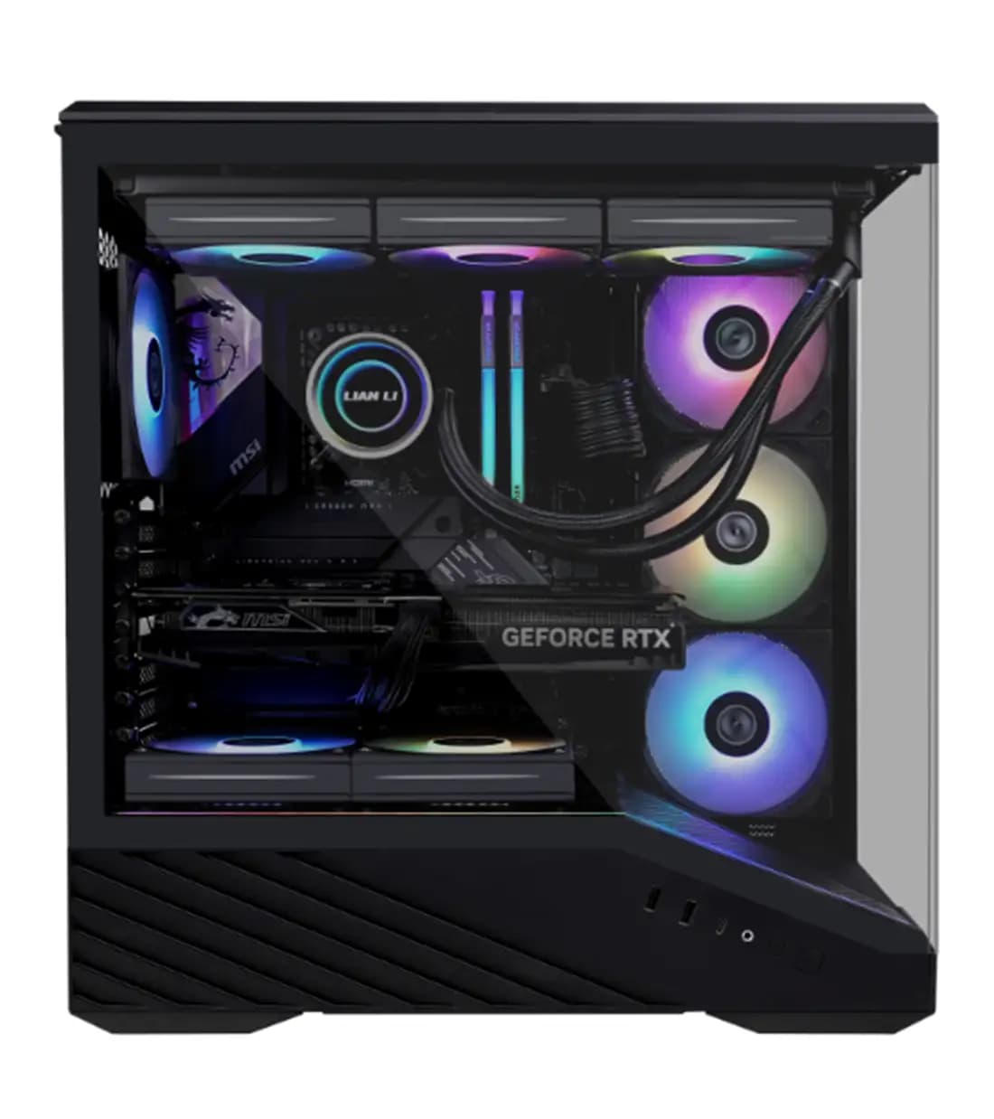 کیس کامپیوتر LIAN LI مدل Vector V100R Black 4F — تصویر ۶