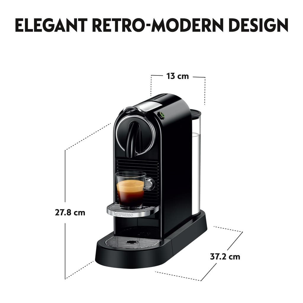 خریداسپرسو ساز نسپرسو سیتیز دلونگی «مشکی» | Nespresso Citiz D113.B — تصویر ۲
