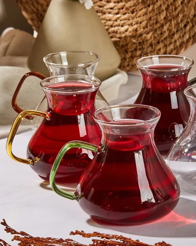 فنجان پیرکس خمره ای دسته رنگی پروتی PEROTTI — تصویر ۵
