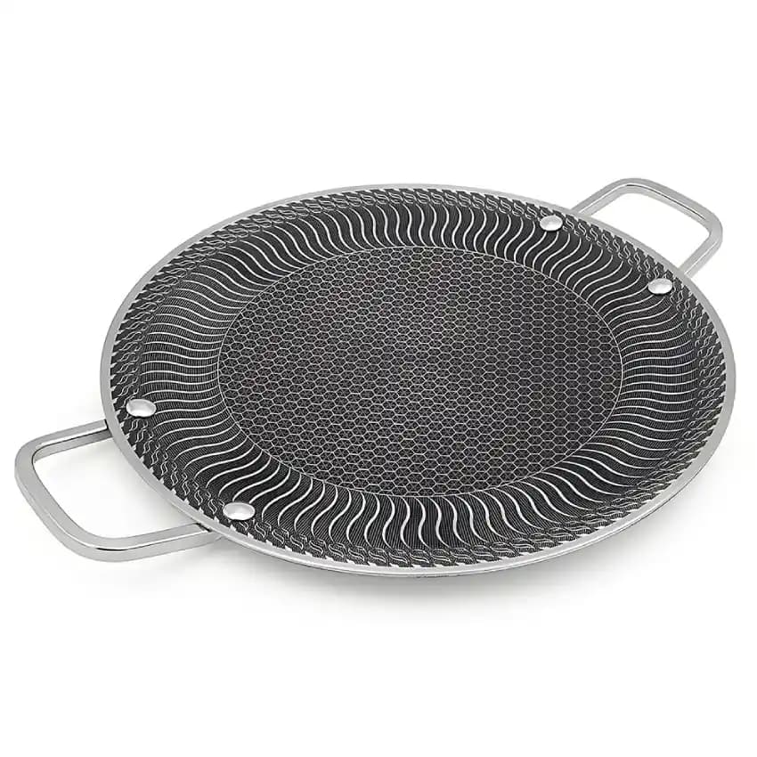 ساچ استیل 316 لانه زنبوری | تابه استیل تخت نچسب وارداتی