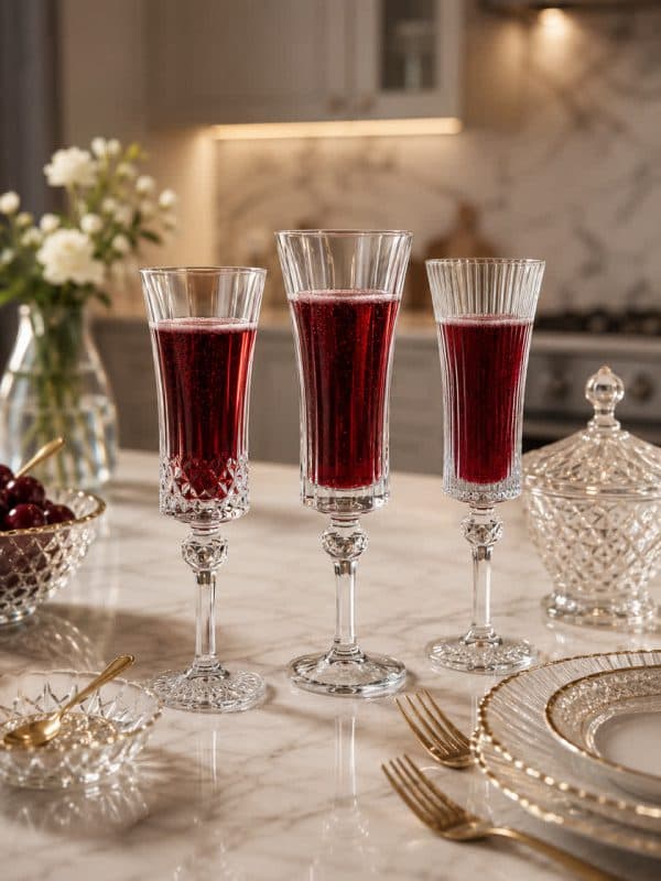 گیلاس پایه بلند طرحدار دلی گلس DELI GLASS — تصویر ۴