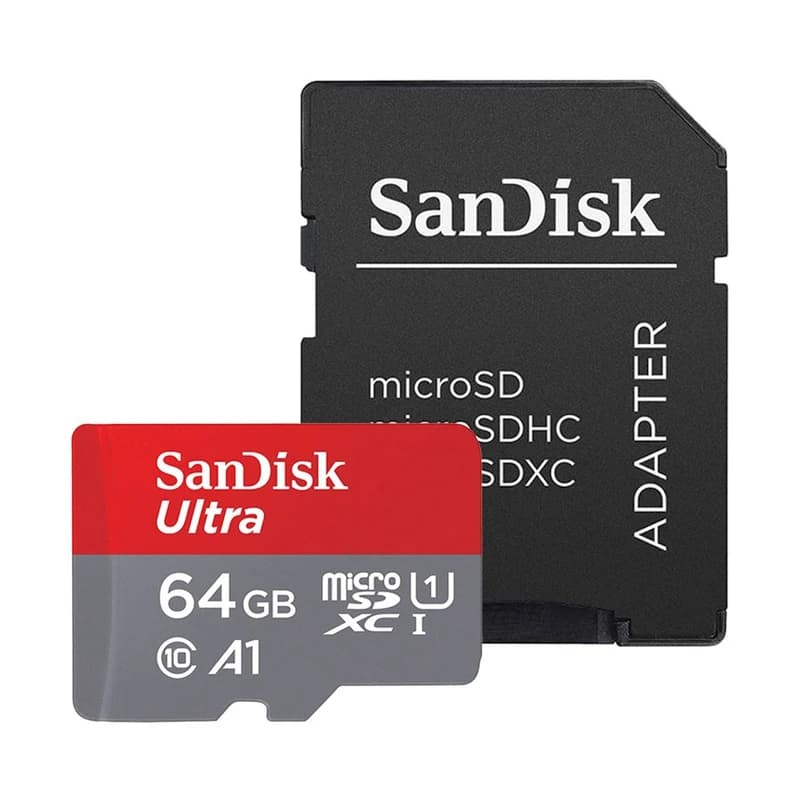 کارت حافظه microSDXC سن دیسک مدل Ultra A1 ظرفیت 64 گیگابایت