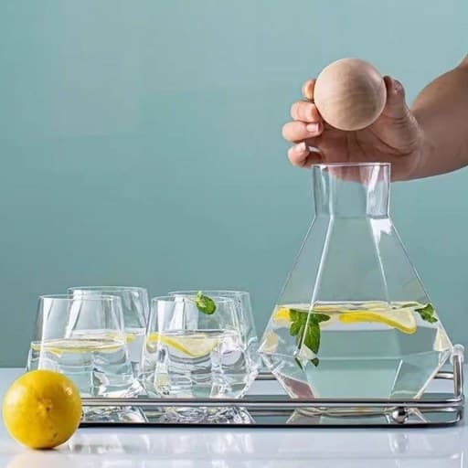 تنگ و لیوان چند ضلعی وارداتی DELI GLASS