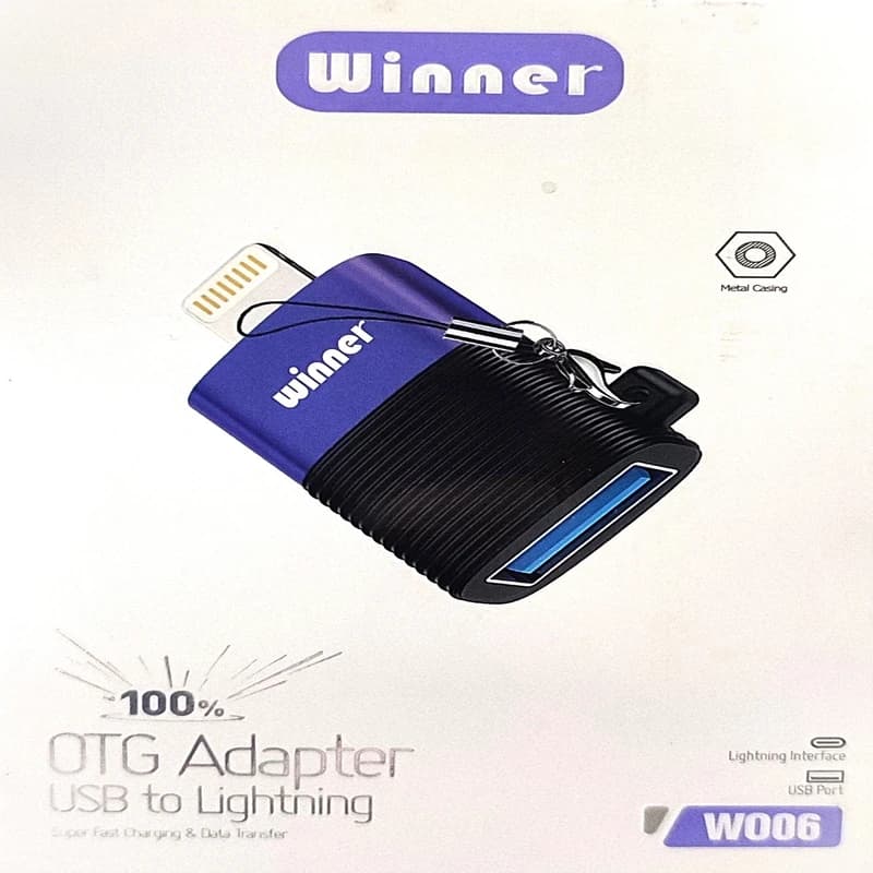 مبدل USB به لایتنینگ وینر مدل W006 — تصویر ۲