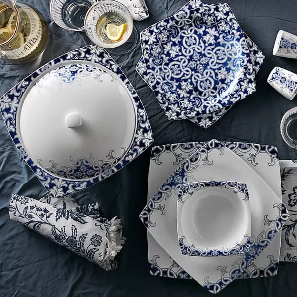 سرویس غذا خوری 60 پارچه 12 نفره کاراجا ترکیه — تصویر ۵