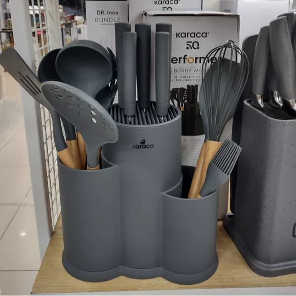 سرویس چاقو ابزار آشپزخانه 140پارچه کاراجا ترکیه مدل Burby — تصویر ۳