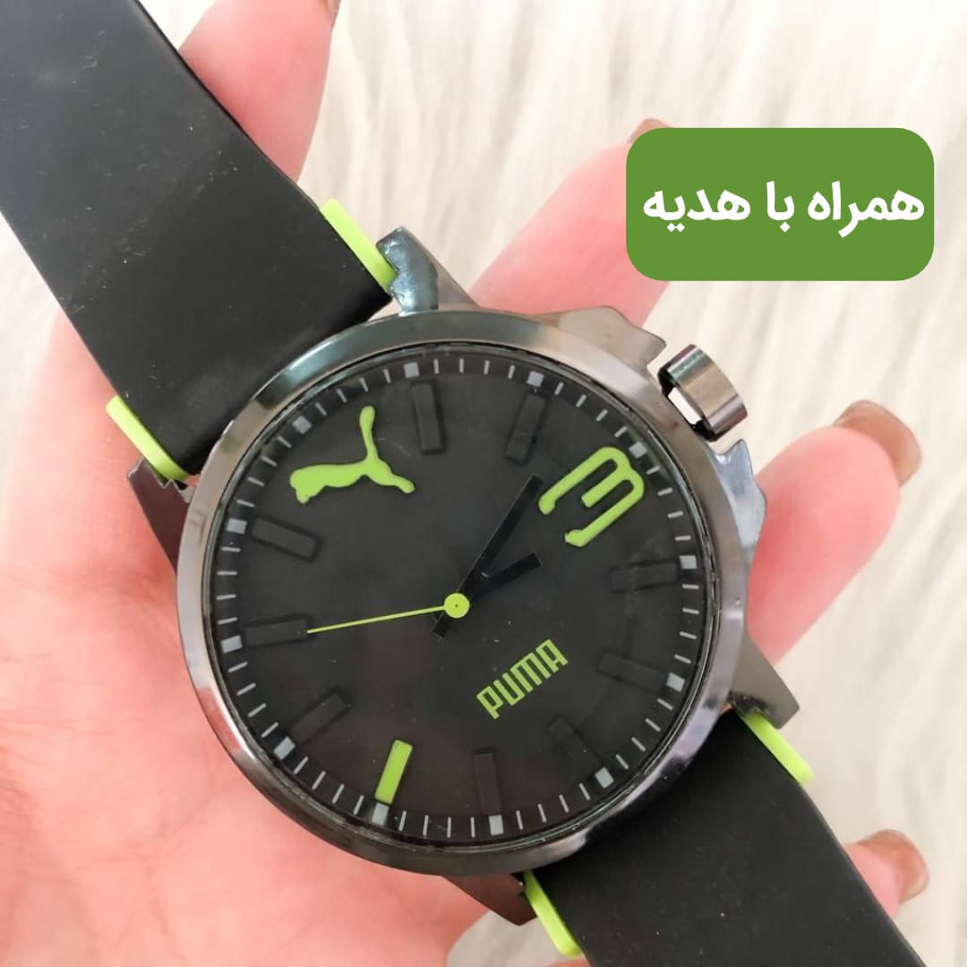 ساعت اسپرت پوما سبز — تصویر ۲