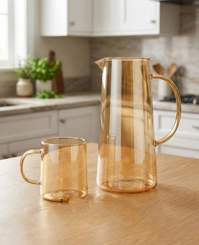 ست پارچ و لیوان 5پارچه دلی سوگا delli glass