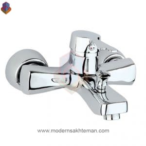 شیر دوش راسان مدل پاپیون کروم