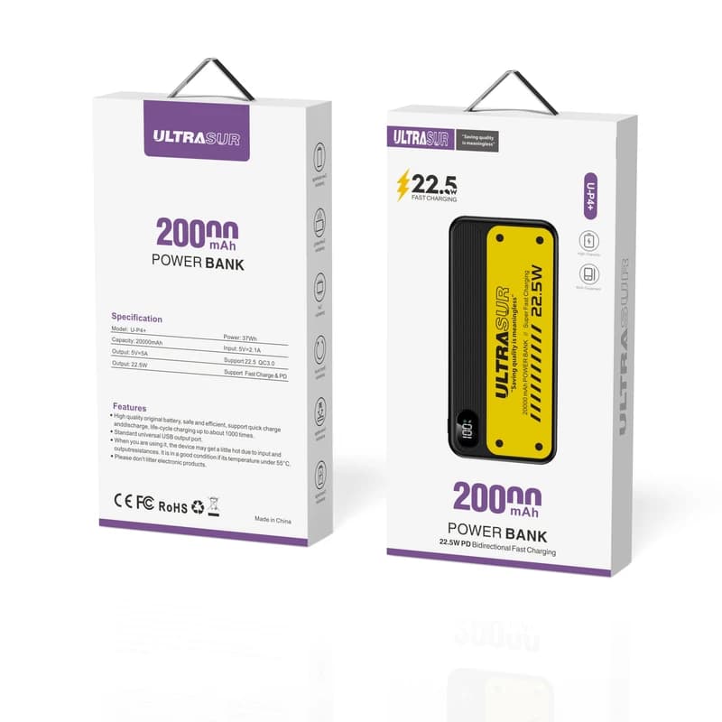 پاوربانک ULTRASUR مدل U-P4 Plus ظرفیت 20000