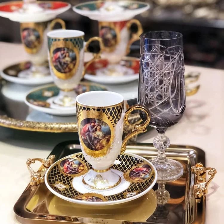 ست قهوه خوری باروک آجار ترکیه – BARCOK – HXF- 05078 — تصویر ۳
