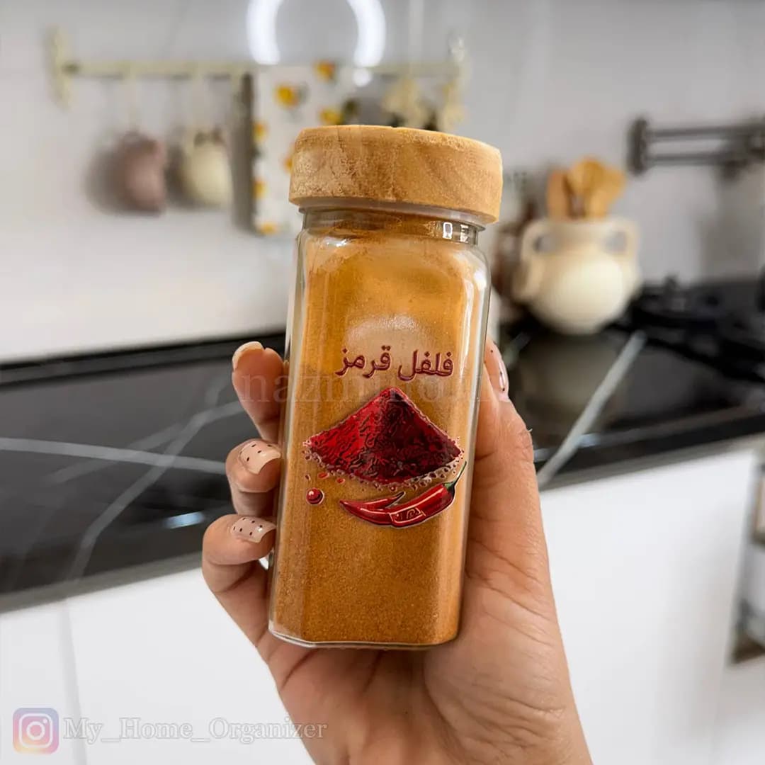 لیبل رنگی ضد آب ادویه بسته ۲۶ عددی — تصویر ۵