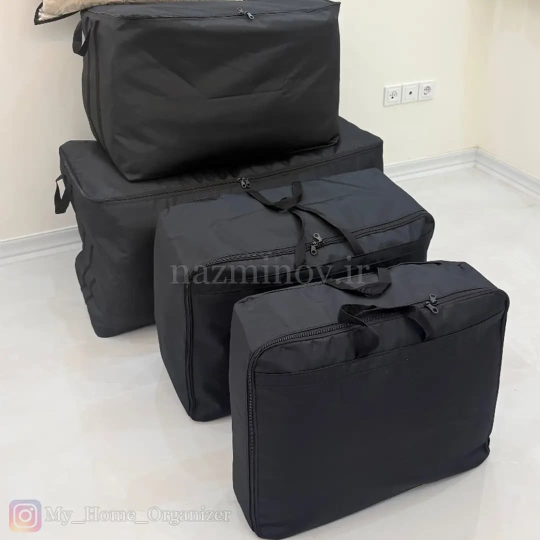 کاور رخت خواب برزنتی طرح مشکی — تصویر ۲