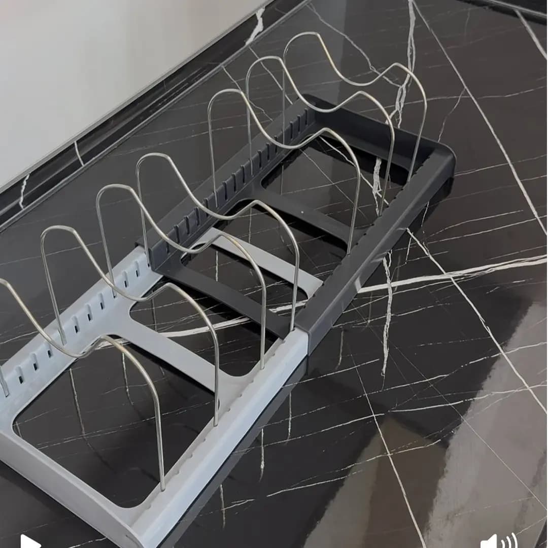 استند نظمدهنده قابلمه و درب قابلمه کشویی — تصویر ۷