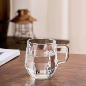لیوان دسته دار دلی گلس مدل مدوناDELI GLASS