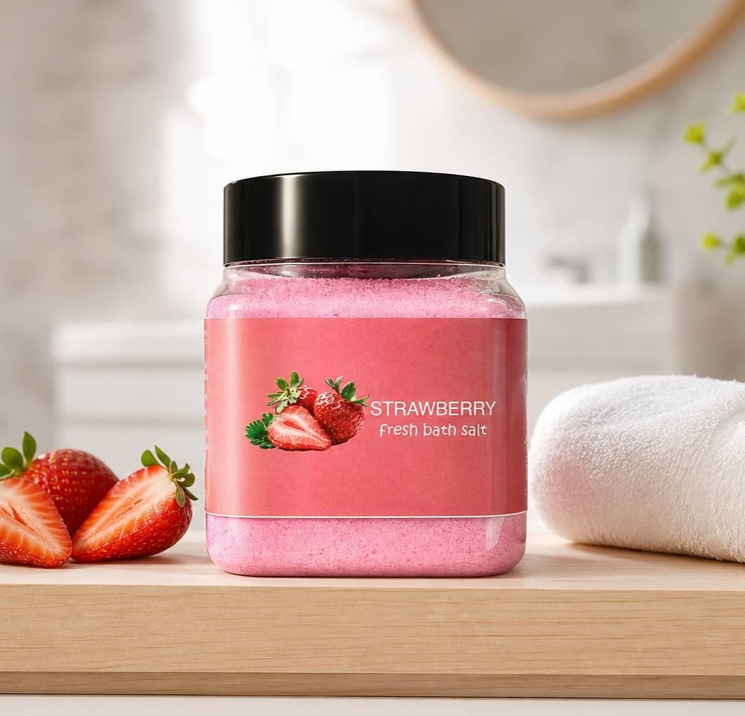 نمک بدن توت فرنگی secret plus