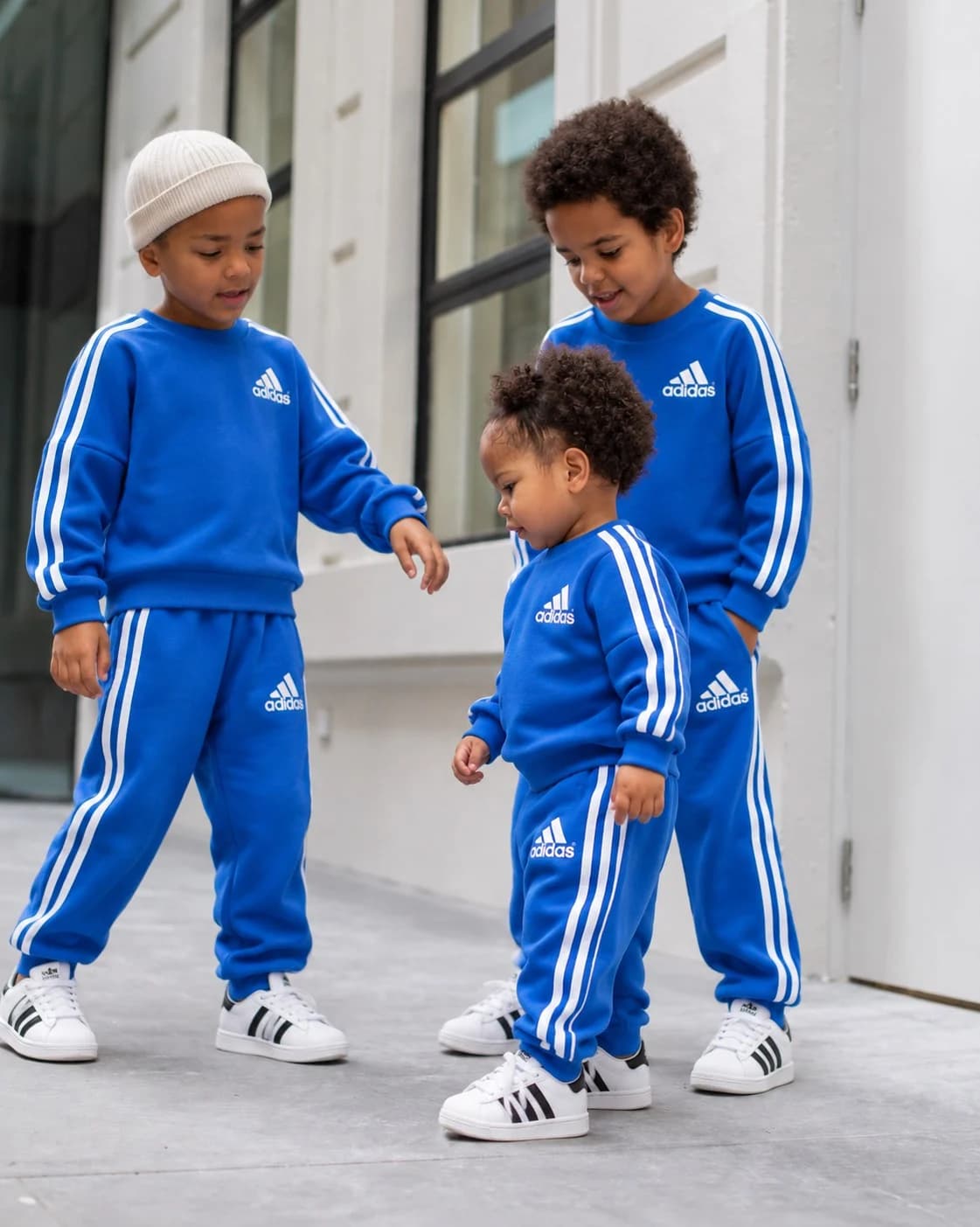 ست بلوز و شلوار بچگانه آدیداس آبی |Adidas kids tracksuit -BLUE — تصویر ۴