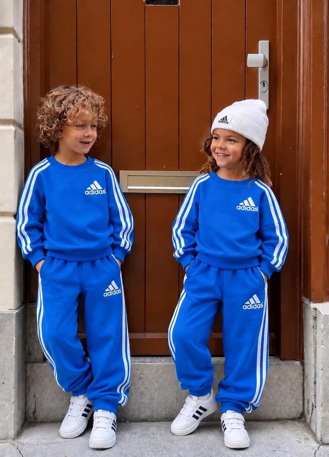 ست بلوز و شلوار بچگانه آدیداس آبی |Adidas kids tracksuit -BLUE