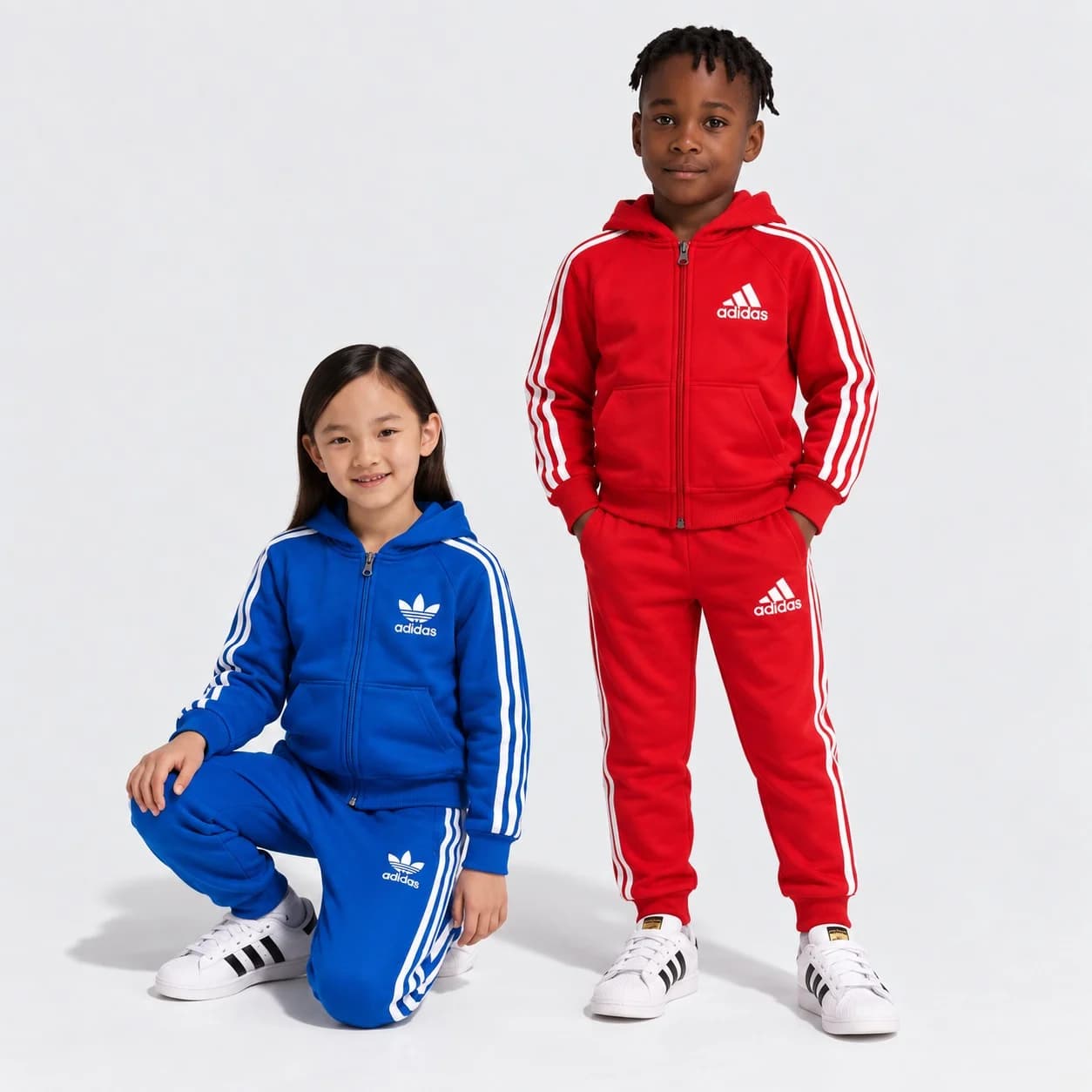ست سویشرت شلوار بچگانه آدیداس سه خط| adidas kids tracksuit — تصویر ۳